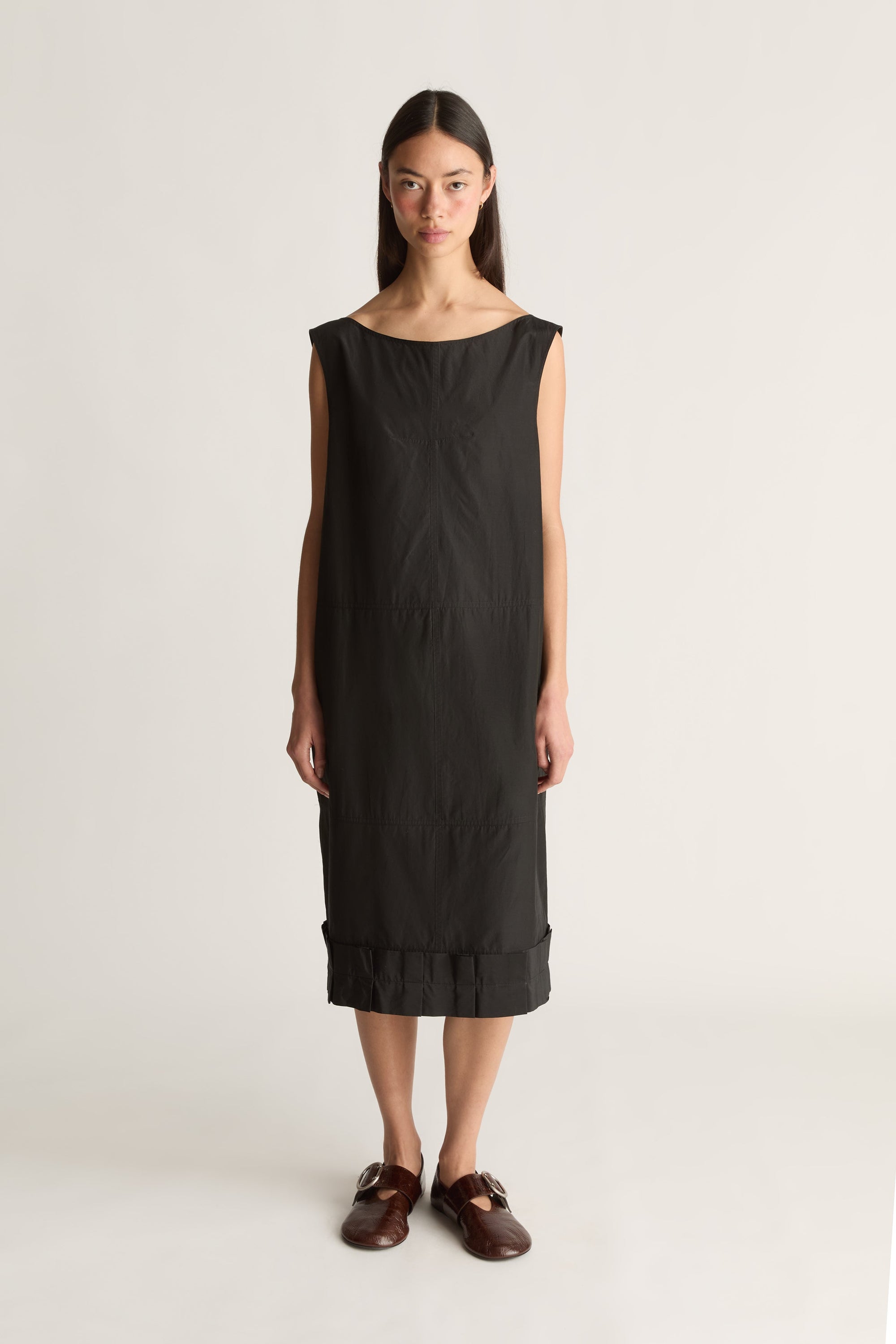 Nina Silk Ruffle Dress