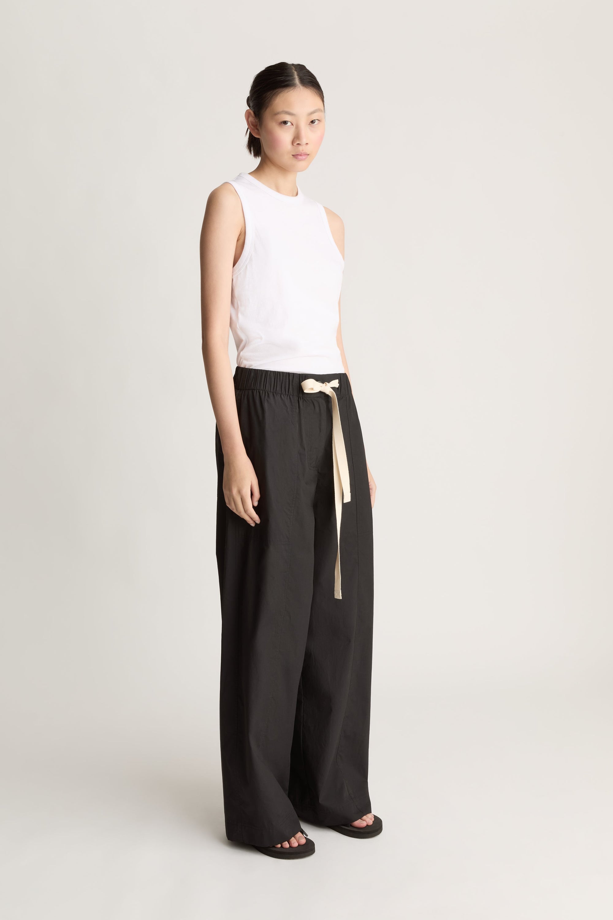LM Poplin Wide Leg Pant