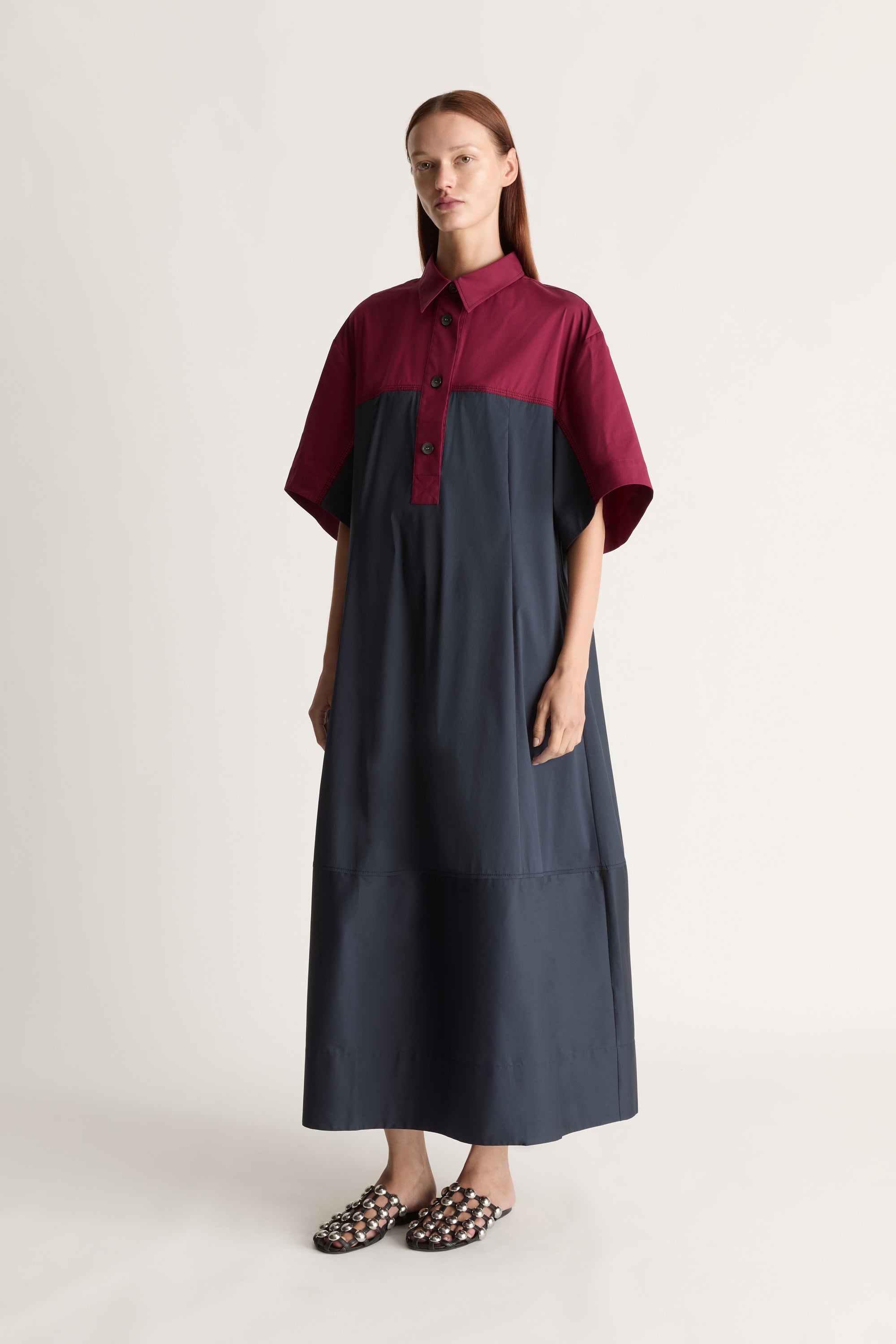 Ella Spliced Shirt Dress