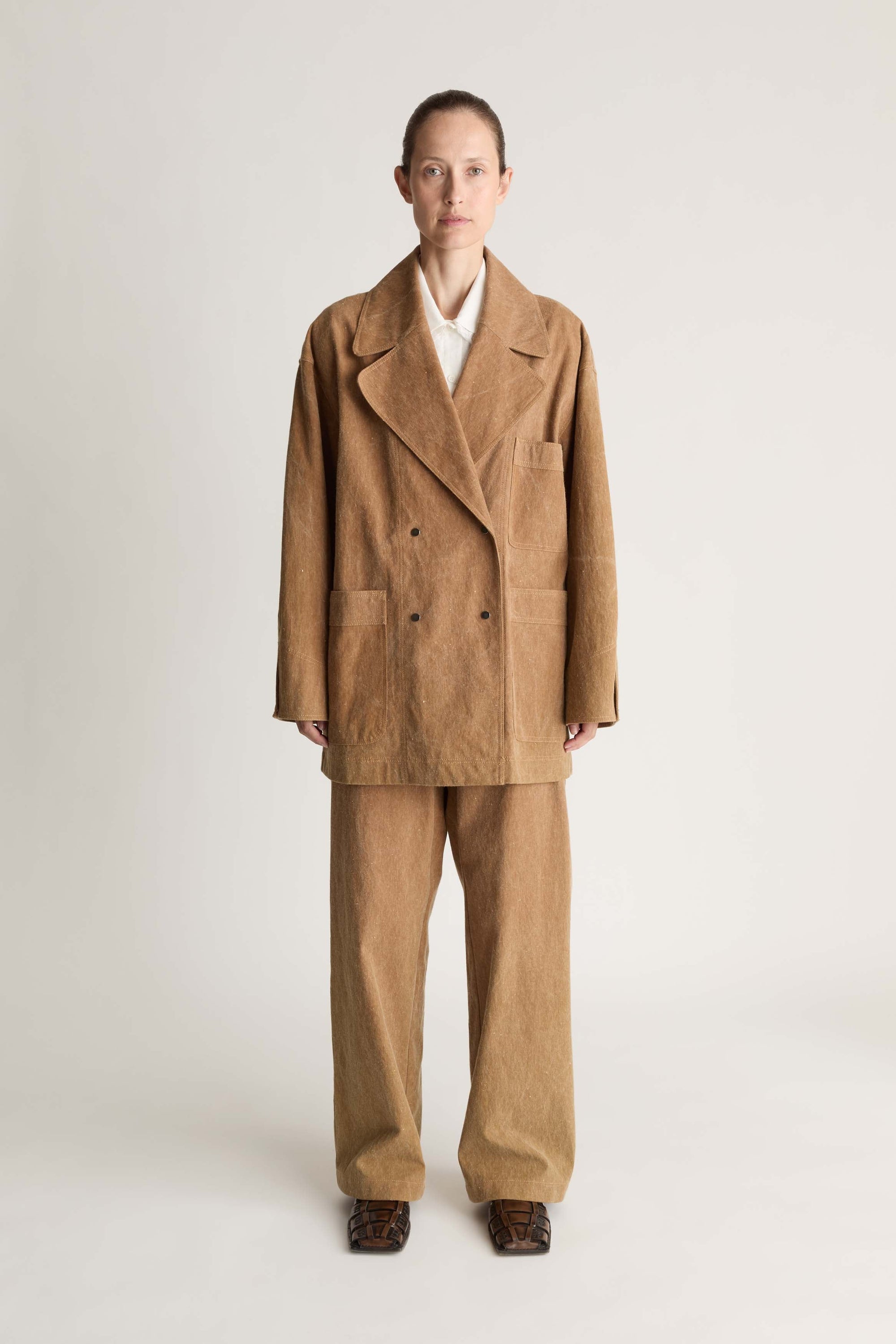 Lenny Canvas Pea Coat