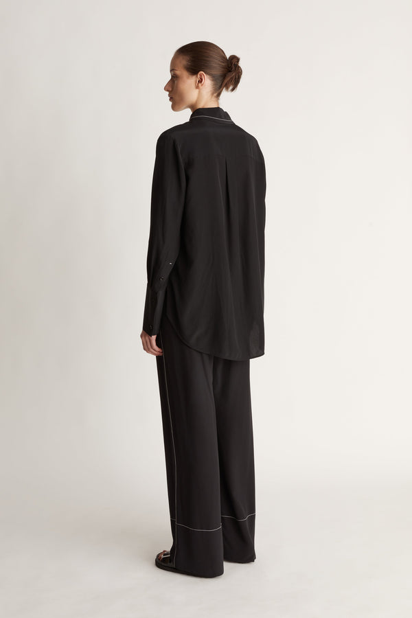 Cassini LS Shirt in Black