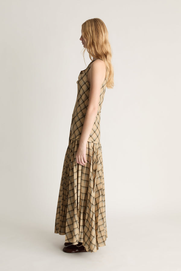 Zita Wool Pleat Dress
