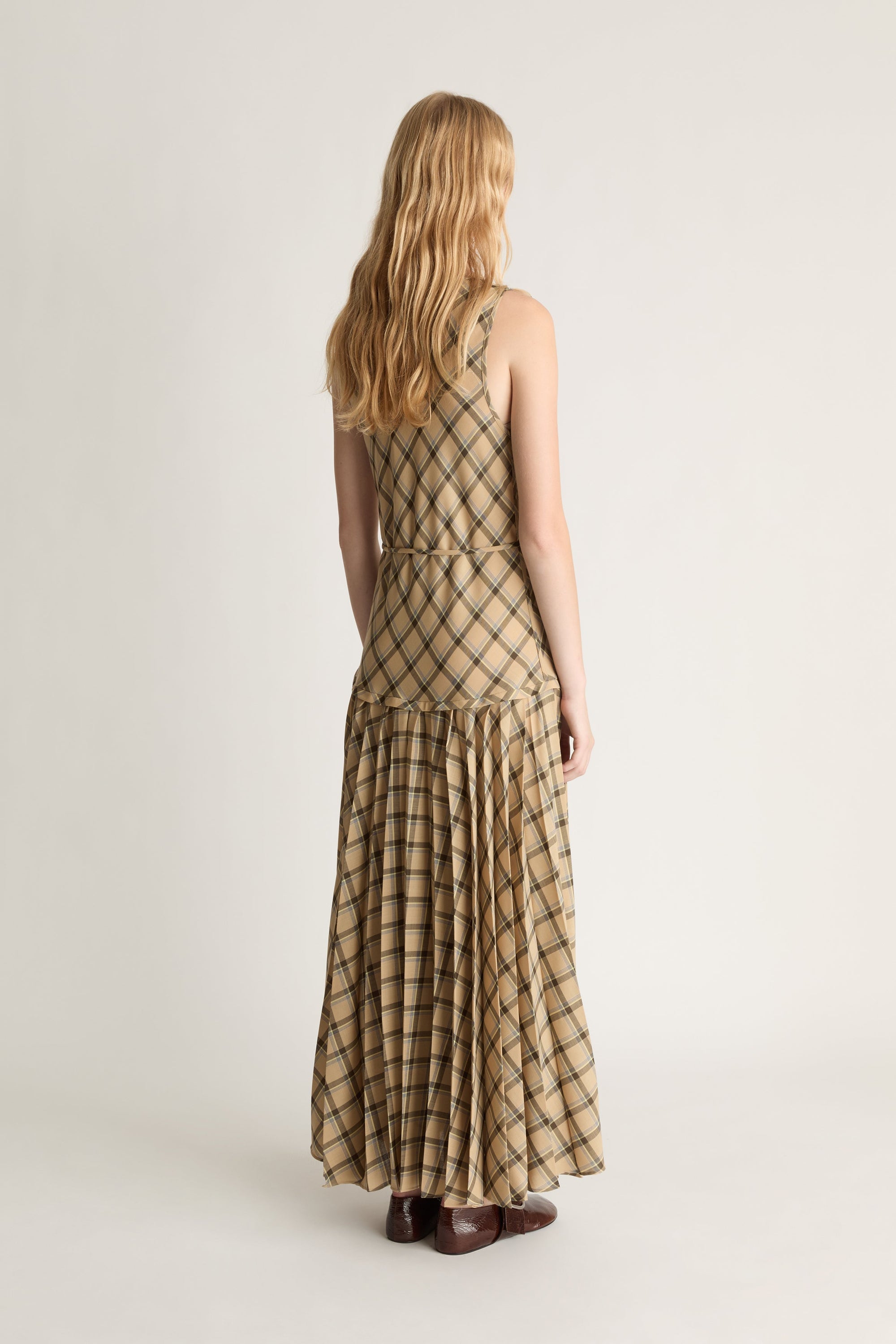 Zita Wool Pleat Dress