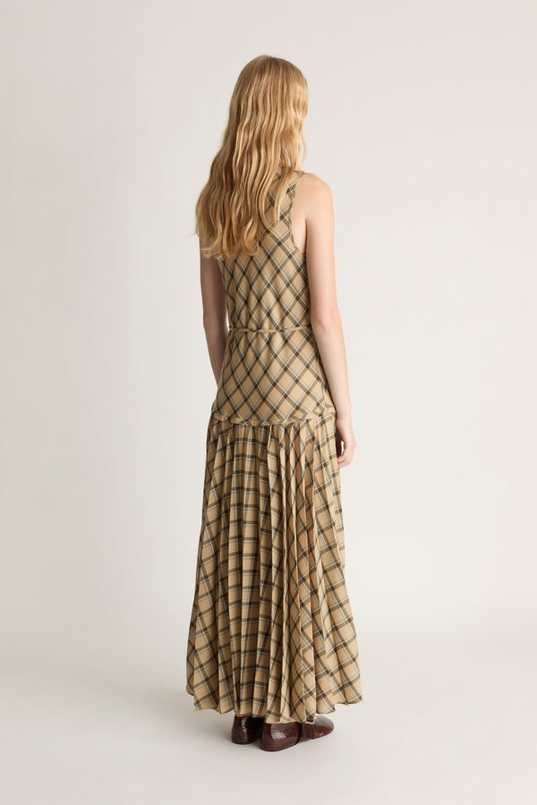 Zita Wool Pleat Dress