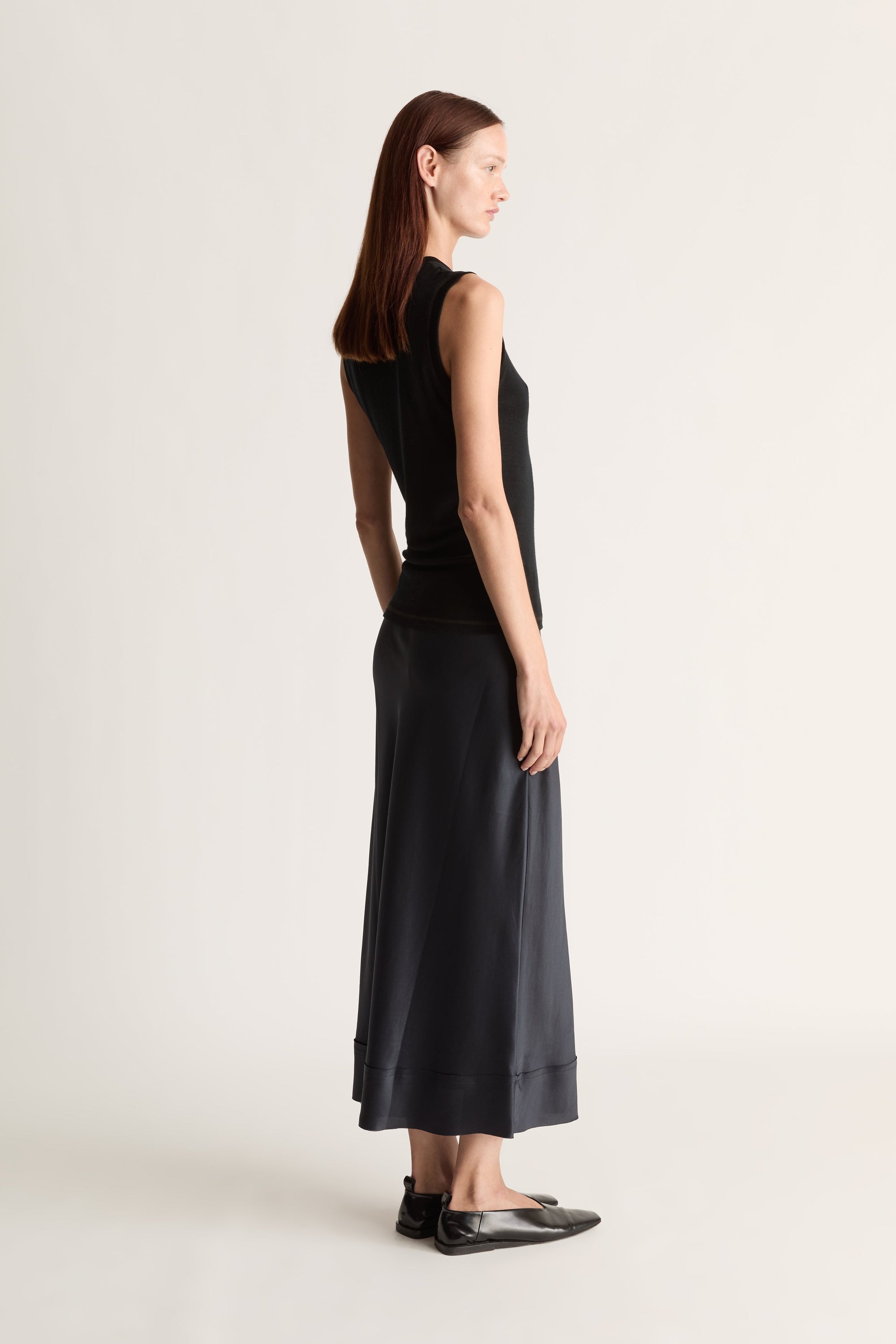 Stella Silk Satin Skirt