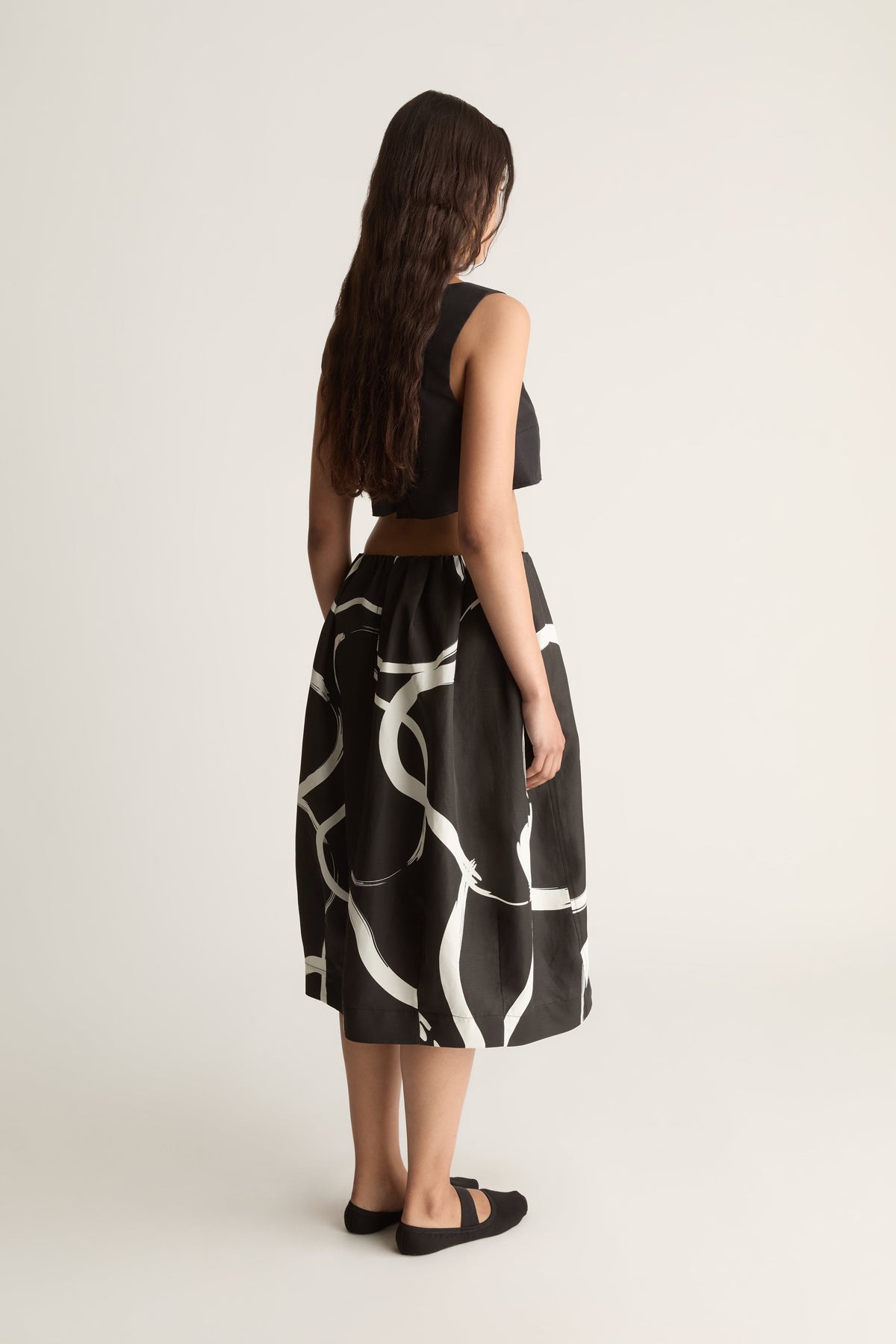 Alvar Printed Cocoon Skirt