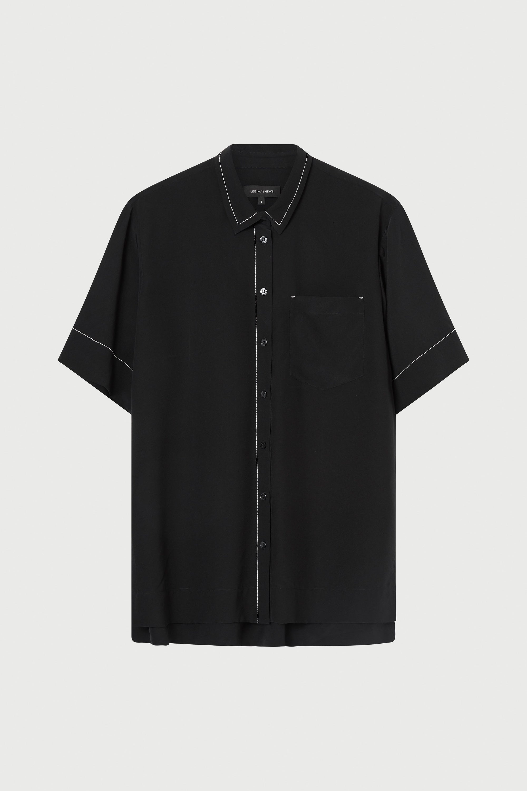 Cassini Short Sleeve Shirt in Black