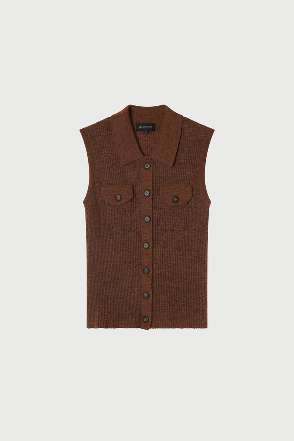 Eve Sleeveless Cardigan