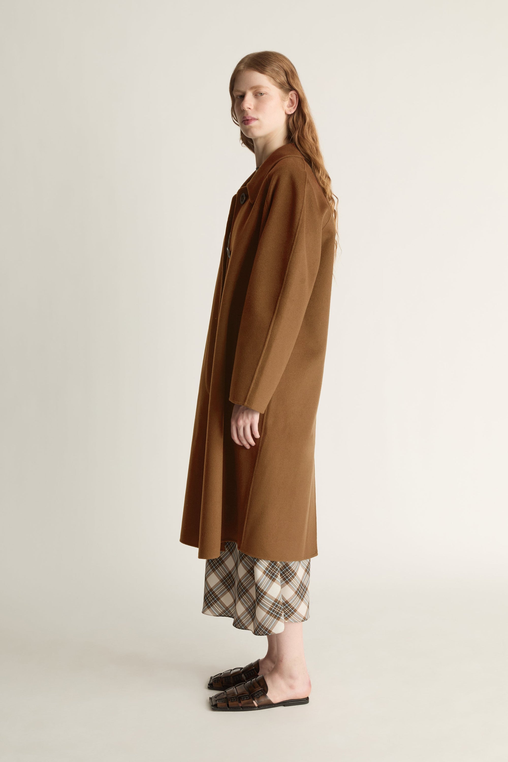 Florentine Drop Collar Cashmere Coat