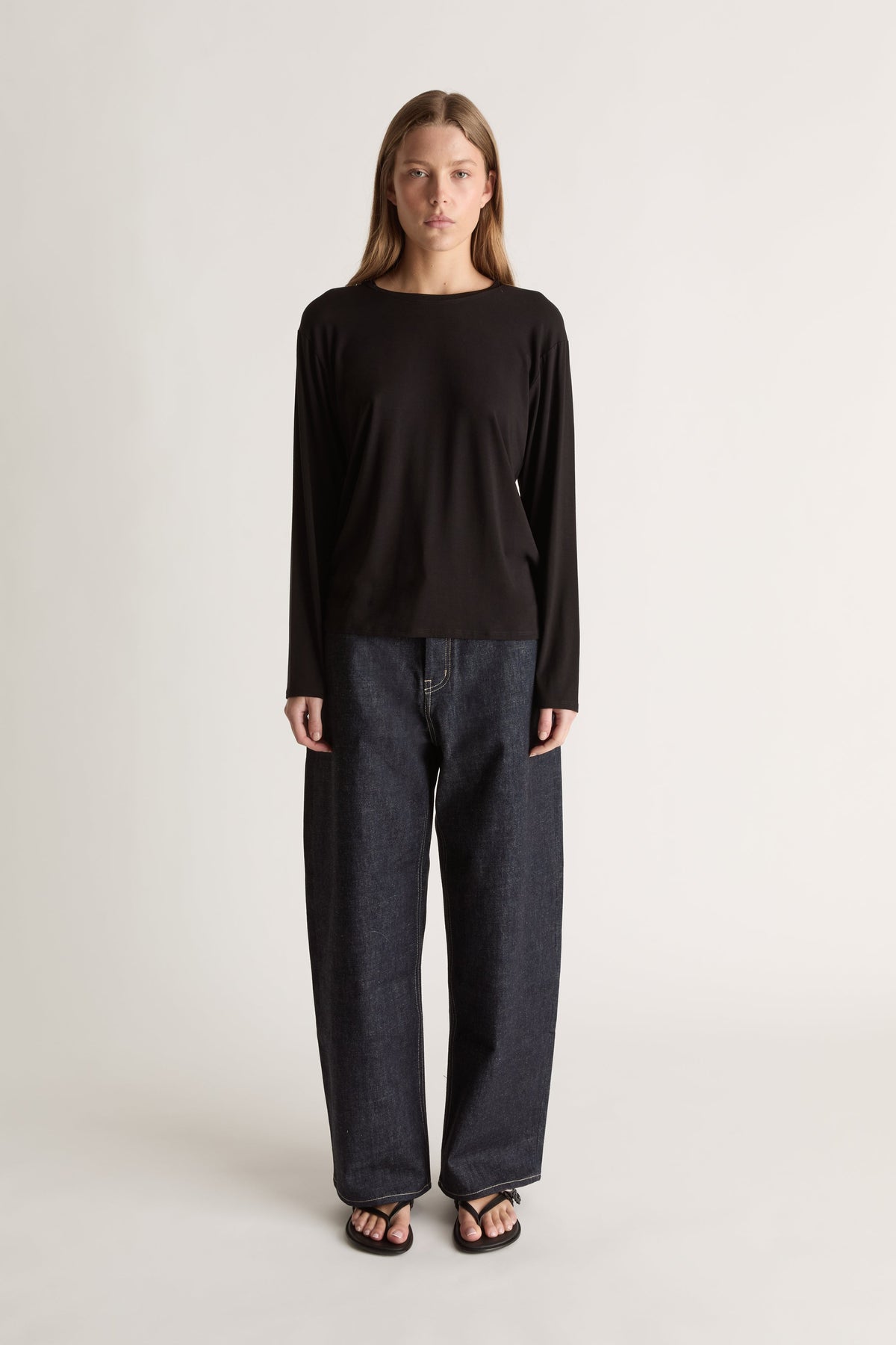 Relaxed Long Sleeve in Black