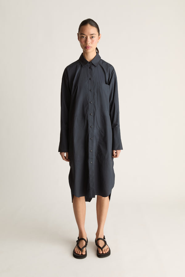 LM Poplin LS Shirt Dress