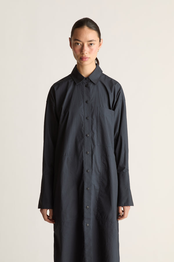 LM Poplin LS Shirt Dress