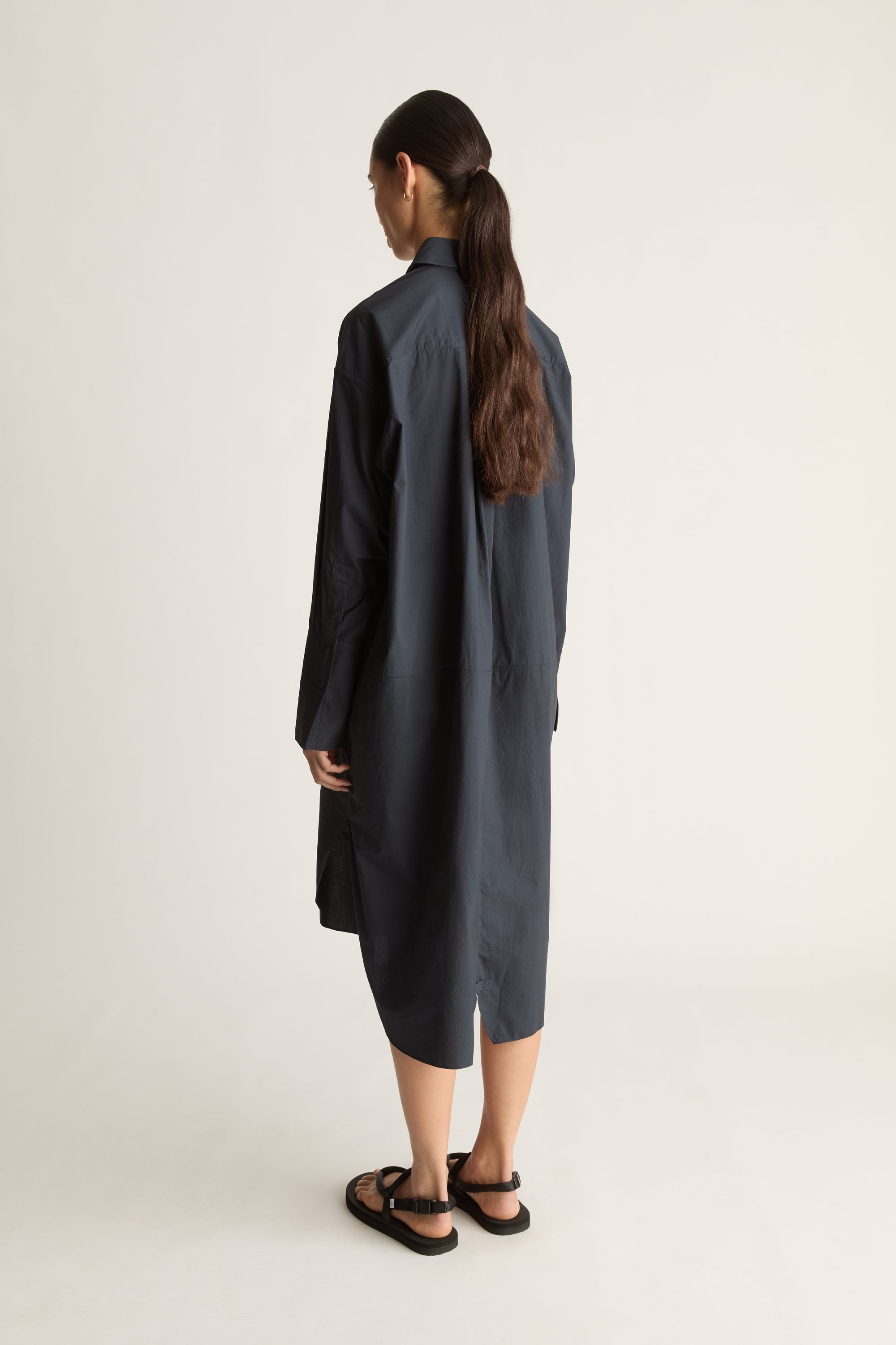 LM Poplin LS Shirt Dress