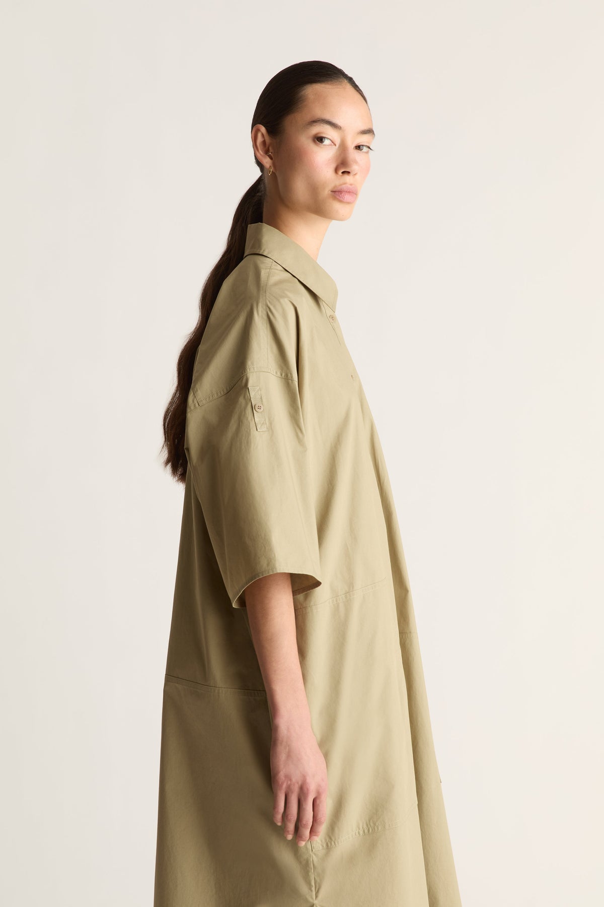LM Poplin SS Shirt Dress