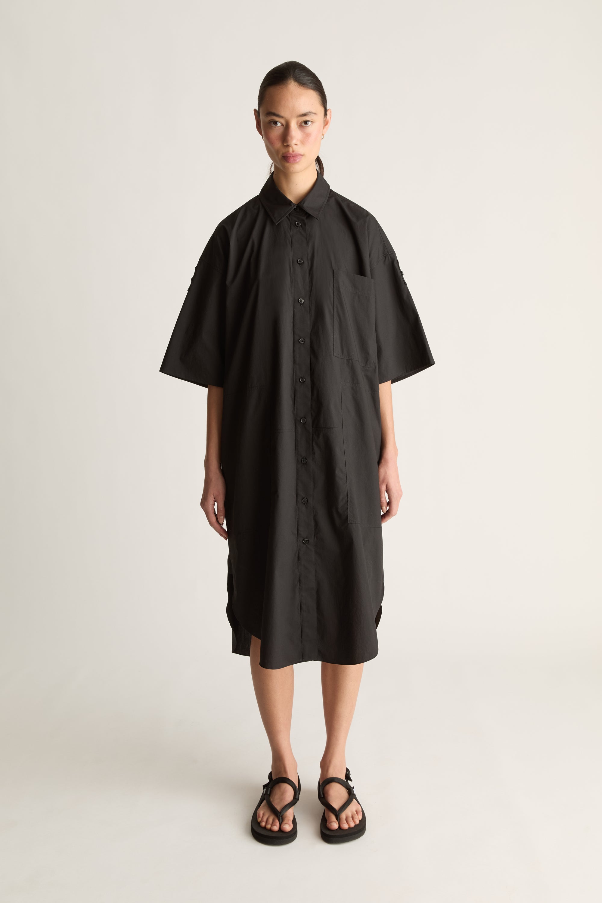 LM Poplin SS Shirt Dress