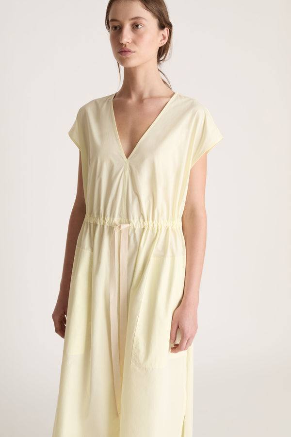 LM Poplin V Neck Dress