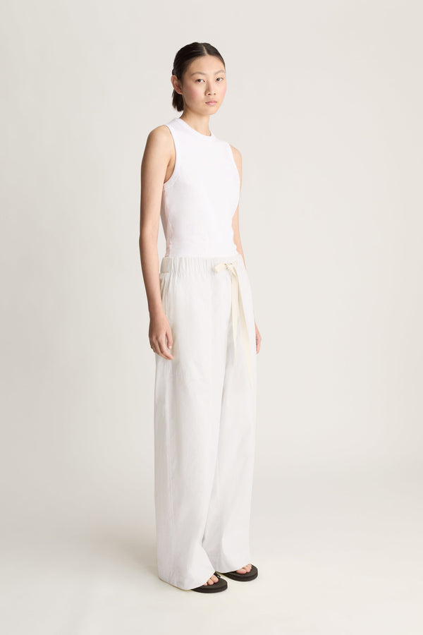 LM Poplin Wide Leg Pant