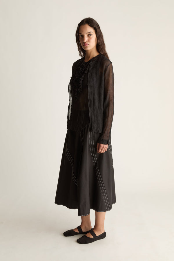 Olympia Silk Cotton Cardigan