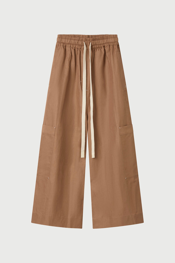Brown pants on a white background