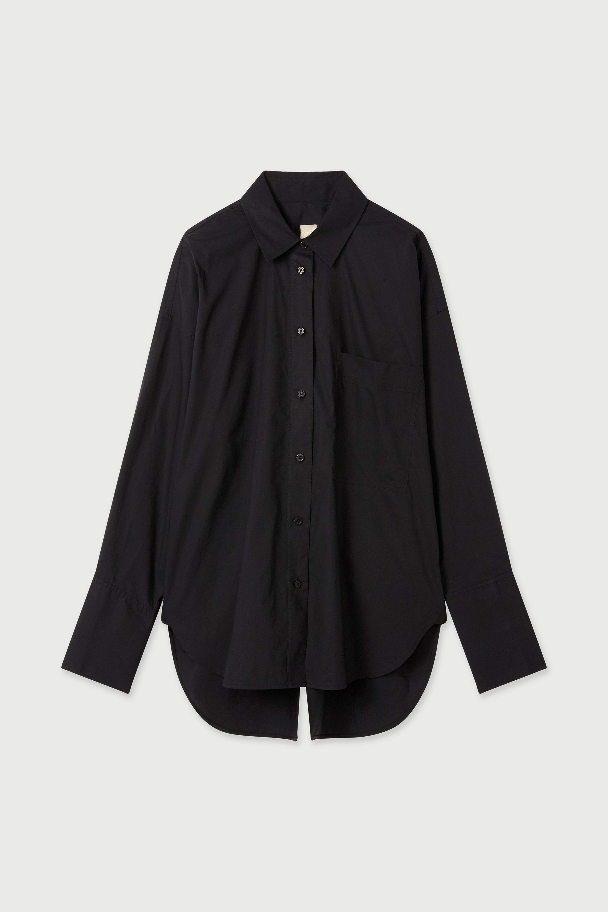 LM Poplin Long Sleeve Shirt Black
